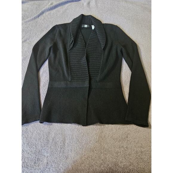 Saks Fifth Avenue Cardigan, Wool/Cashmere blend, black size S - Picture 1 of 6